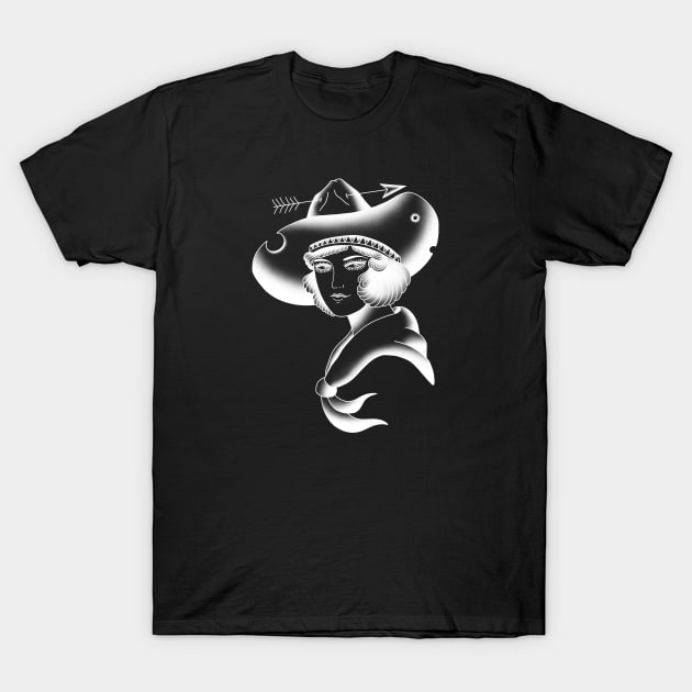 Cowgirl T-Shirt by HomeSchoolTattoo